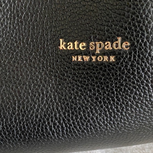 SOLD! KATE SPADE Knott Large Shoulder in Bag Black Pebbled Leather - Picture 12 of 17